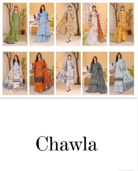 Digital Printed Chicken Kari Lawn